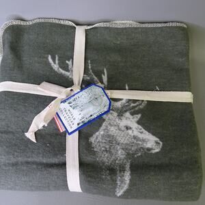 David Fussenegger Harvest Green Stag Throw